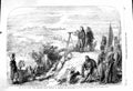 Original Old Antique Print 1860 War Naples Victor Emmanuel Bombardment Capua