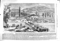 Original Old Antique Print 1860 War Naples Garibaldian Troops Volturno Siers