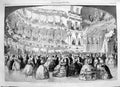 Original Old Antique Print 1860 Grand Ball Academy Music New York Prince Wales