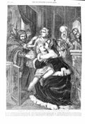 Original Old Antique Print 1860 Richard Iii Children Edward Iv Richard Stilke