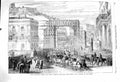 Old Antique Print 1860 Victor Emmanuel Naples Piazza Del Palazzo Toledo 19th