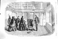 Original Old Antique Print 1860 Empress Eugenie Walter Scott Study Abbotsford