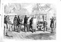 Old Antique Print 1860 Visit Garibaldi Admiral Mundy Hannibal Ship Naples 19th