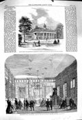 Old Antique Print 1860 Mount Vernon Washington Independence Philadelphia 19th