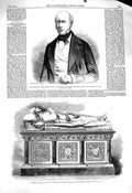 Old Antique Print 1860 Count Flahault Billarderie Earl Ellesmere Worsley 19th