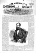Original Old Antique Print 1860 Portrait Duke Newcastle John Watkins Victorian