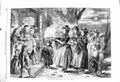 Old Antique Print 1860 Wassail Bowl Scene Moonlight Children John Gilbert 19th
