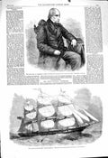 Old Antique Print 1860 Earl Aberdeen Clipper Ship Great Australia Baines 19th