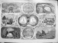 Original Old Antique Print 1861 Theatre Strand Drury Lane Christmas Olympic 19th