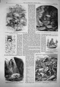 Old Antique Print 1861 Lalla Rookh Battle Scene Khorassan Shepherds Dog 19th