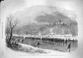Old Antique Print 1861 Lincolnshire Rifle Volunteers River Witham Skates 19th