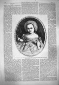 Original Old Antique Print 1861 Portrait Prince Frederick William Victor Albert