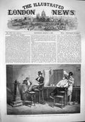 Original Old Antique Print 1861 Barber'S Shop Richmond Virginia Art Eyr 19th