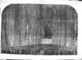 Original Old Antique Print 1861 Special Service Westminster Abbey Fine Art