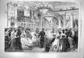 Original Old Antique Print 1861 Ball Willis'S Rooms George'S Volunteer Coprs