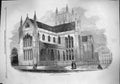 Original Old Antique Print 1861 Architecture Worcester Cathedral Church 19th