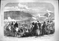 Old Antique Print 1861 Volunteer Sham Fight Brighton Lord Ranelagh Army 19th