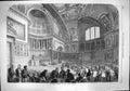 Original Old Antique Print 1861 Fine Art Scene Recent Sitting French Senate