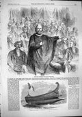 Old Antique Print 1861 Garibaldi Parliament Roman Galley Emperor Napleon 19th