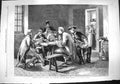 Original Old Antique Print 1861 Scene Soliders Playing Cards Game Ruiperez 19th