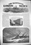 Original Old Antique Print 1861 Steam Sloop Ship Lapwing O'Reilly Doro M'Gill