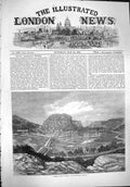 Original Old Antique Print 1861 View Harper'S Ferry Virginia Mo 19th