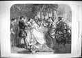 Original Old Antique Print 1861 Claudio Scene Marus Stone Royal Academy 19th