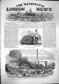 Original Old Antique Print 1861 Portrait Blondin Gunpowder-Works Waltha 19th
