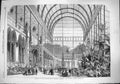 Original Old Antique Print 1861 Opening Horticultural Society Winter Gardens