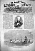 Original Old Antique Print 1861 Charles Francis Adams British Ships War Mar 19th