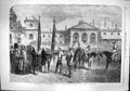 Original Old Antique Print 1861 Colours Westminster Volunteers Queens Siers