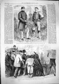 Original Old Antique Print 1861 Colonel Ellsworth Volunteers Broadway New York