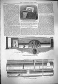 Original Old Antique Print 1861 Railway Subway King Street Covent Garden Sewer