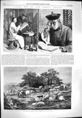 Original Old Antique Print 1861 Paris Biennal Art Lantern Painter Occidentalist