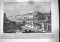 Original Old Antique Print 1861 High-Level Road Viaduct Sepulchre Hatton Garden