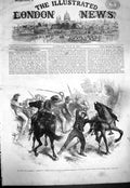 Original Old Antique Print 1861 Civil War America Dragoon Guerrilla Virginia