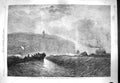 Original Old Antique Print 1861 Cape Race Newfoundland Termination Americ 19th