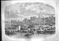 Old Antique Print 1861 Female Blondin River Thames Battersea Tight Rope 19th