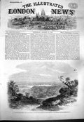 Original Old Antique Print 1861 Sydney South Wales Australia Harbour South Road