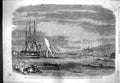 Original Old Antique Print 1861 Regatta Halifax Harbour Nova Scotia St. George