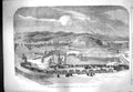 Original Old Antique Print 1861 Floating Docks Britonferry Glamorganshire Wales