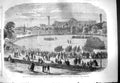 Old Antique Print 1861 Crystal Palace Cadets Attached Suburban Volunteers 19th