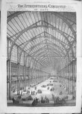 Old Antique Print 1861 View Nave International Exhibition Architecture 19th