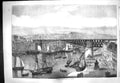 Old Antique Print 1861 Monster Swing Bridge Brest Engineering Ships Art 19th