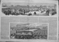 Antique Old Print 1861 Cattle Market Derby Landing Stage Birkenhead Ferry 19th