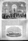 Old Antique Print 1861 Ship Clipper Gazelle Italian Exposition Florence 19th