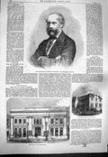 Old Antique Print 1861 Earl Eglington Winton CafÔøΩ Paris Melbourne School 19th