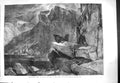 Old Antique Print 1861 Eagle Neat Mountains Cliffs Bird Prey Landseer Art 19th