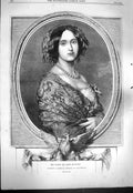 Original Old Antique Print 1861 Portrait Queen Prussia King Konigsberg 19th