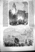 Old Antique Print 1861 King Prussia Pierrefonds Ernest-Augustus Hanover 19th